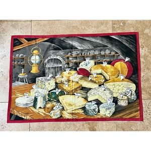 SONACOTT PARIS LINEN TOWEL Tapestry Lee Fromage de France Cheese Shop